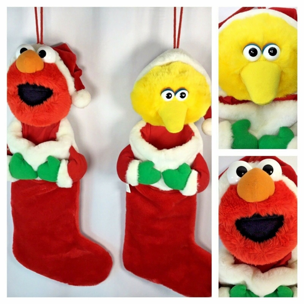 Sesame Street~Elmo~Big Bird~Christmas Stockings~ - Picture 1 of 8